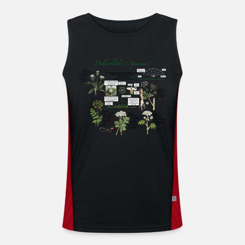 Doldengewächs Funktionelles Kontrast-Tank Top für Männer 