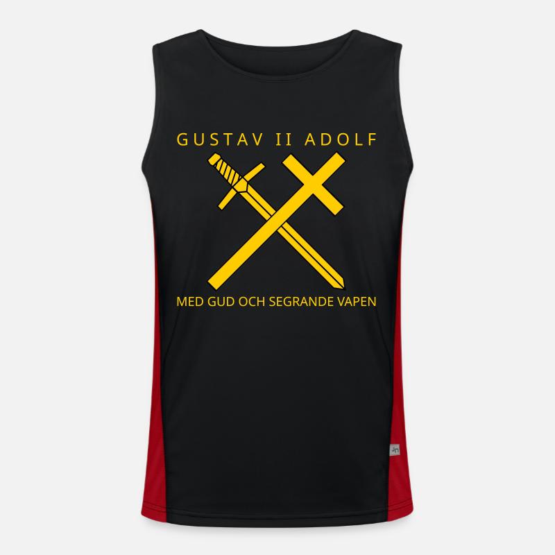 Gustav II. Adolf Funktionelles Kontrast-Tank Top für Männer 