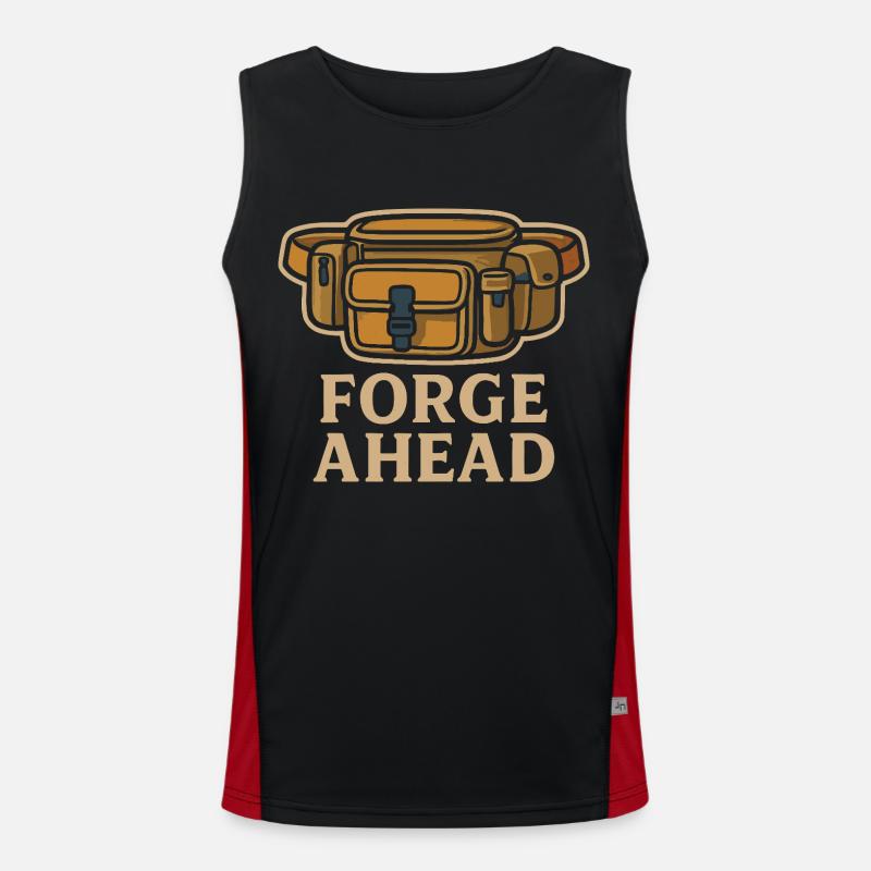 Abenteuerlustiger Gürteltasche Look Mit Forge Funktionelles Kontrast-Tank Top für Männer 
