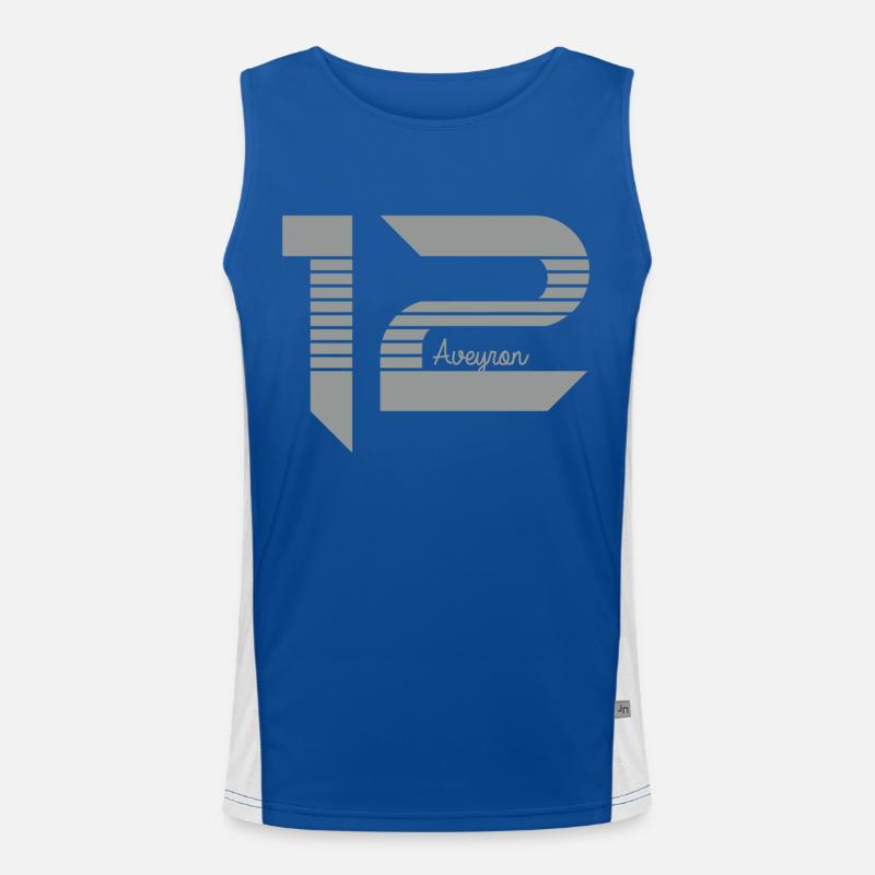 Midi Pyrénées Aveyron 12 Débardeur respirant contrasté Homme 