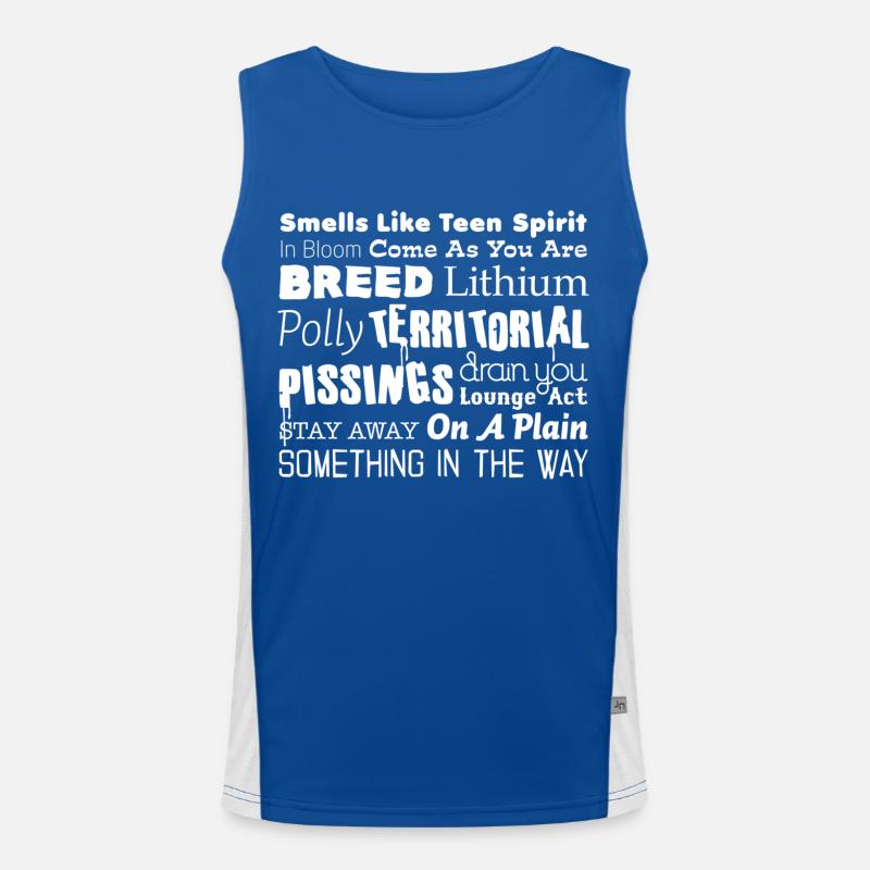 nevermind_white Débardeur respirant contrasté Homme 