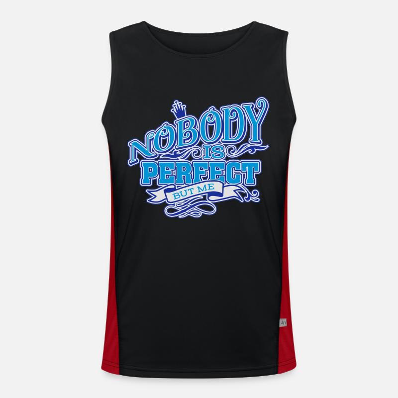 Nobody is perfect 1.ai Débardeur respirant contrasté Homme 