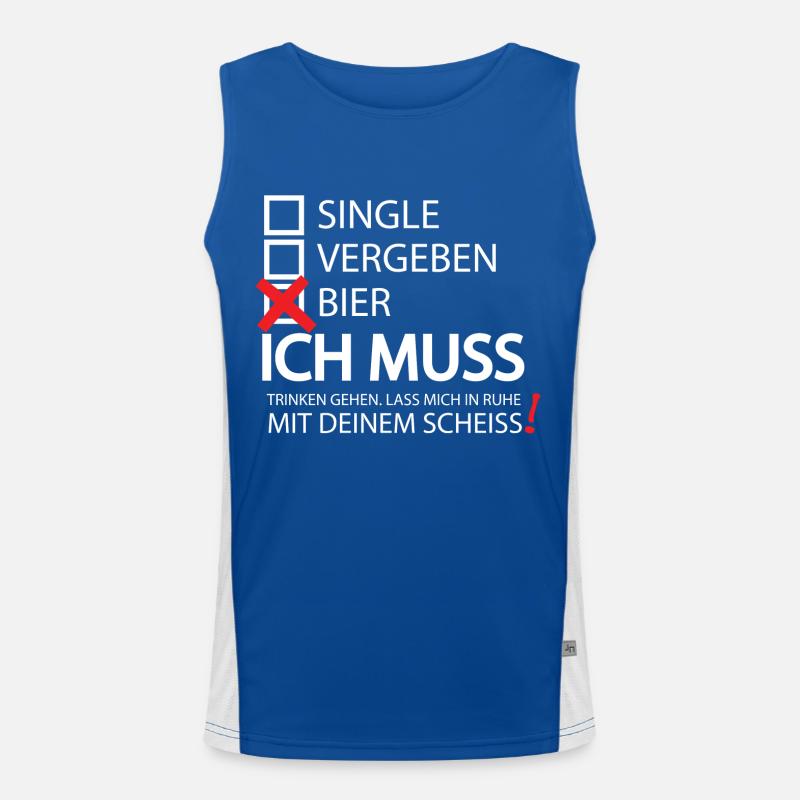 Single Vergeben Bier Trinker Geschenk T Shirt Funktionelles Kontrast-Tank Top für Männer 