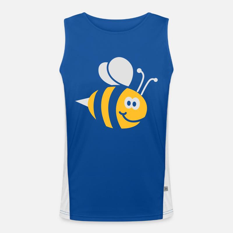 Bienchen 2C Funktionelles Kontrast-Tank Top für Männer 
