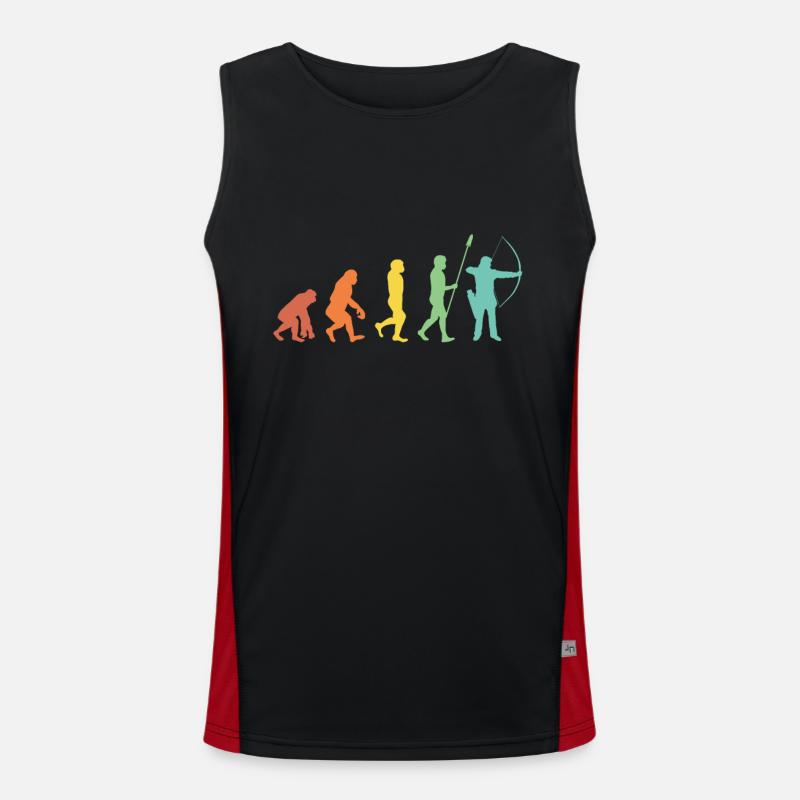 Evolution Bogenschießen Bogenschütze Pfeil Bogen Men's Functional Contrast Tank Top 