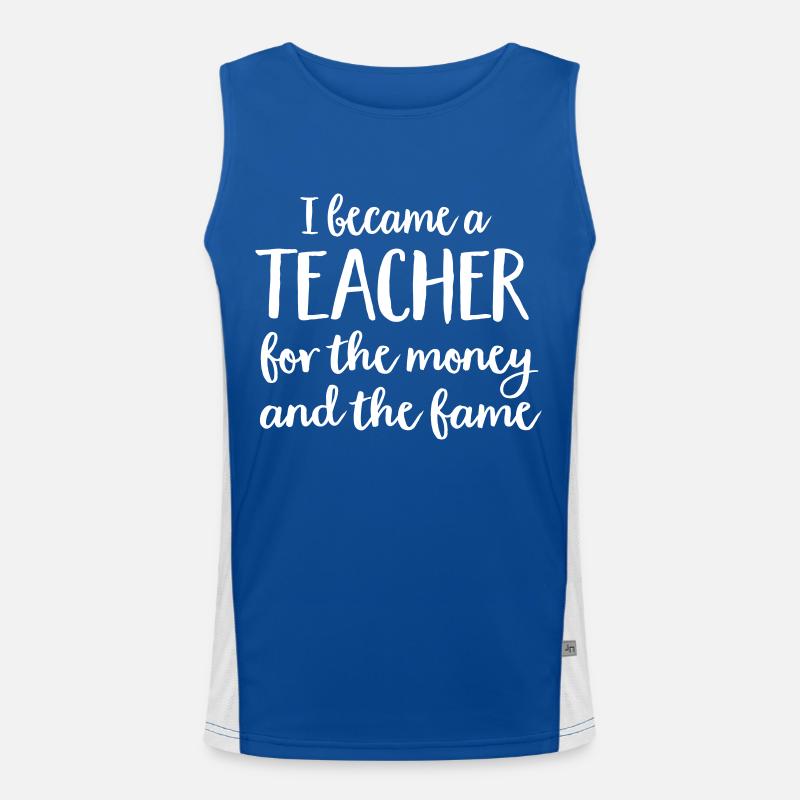 Lehrer Funktionelles Kontrast-Tank Top für Männer 