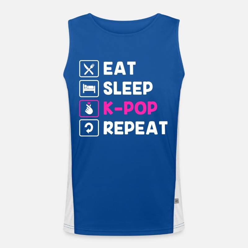 K-Pop Funktionelles Kontrast-Tank Top für Männer 