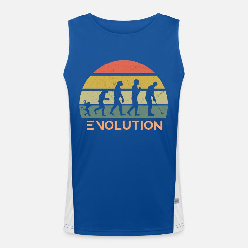 Évolution du golf rétro Débardeur respirant contrasté Homme 