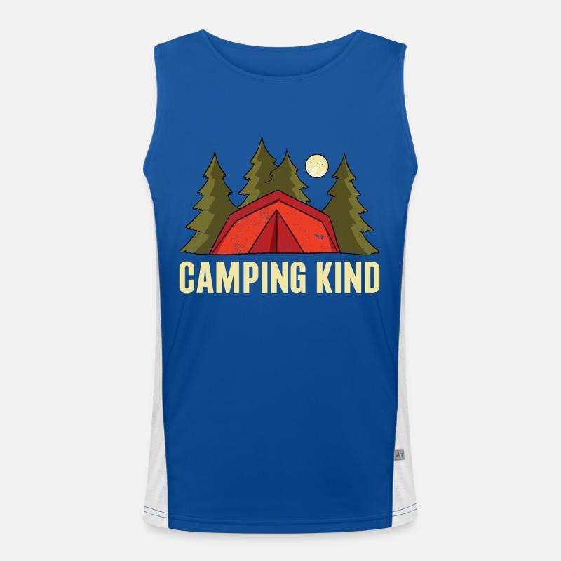 Camping Kind Funktionelles Kontrast-Tank Top für Männer 