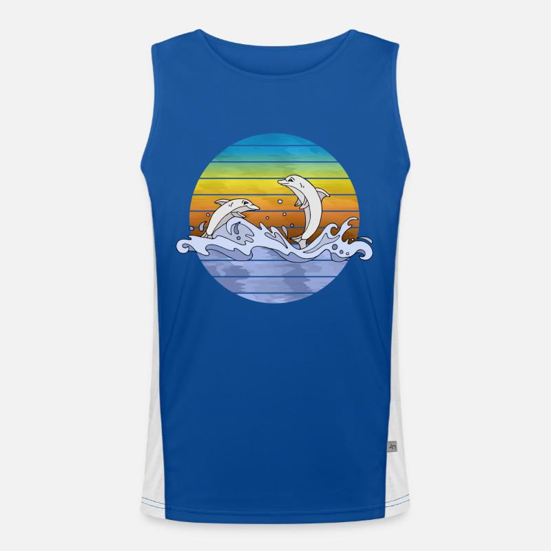 Dolphins Men's Functional Contrast Tank Top 