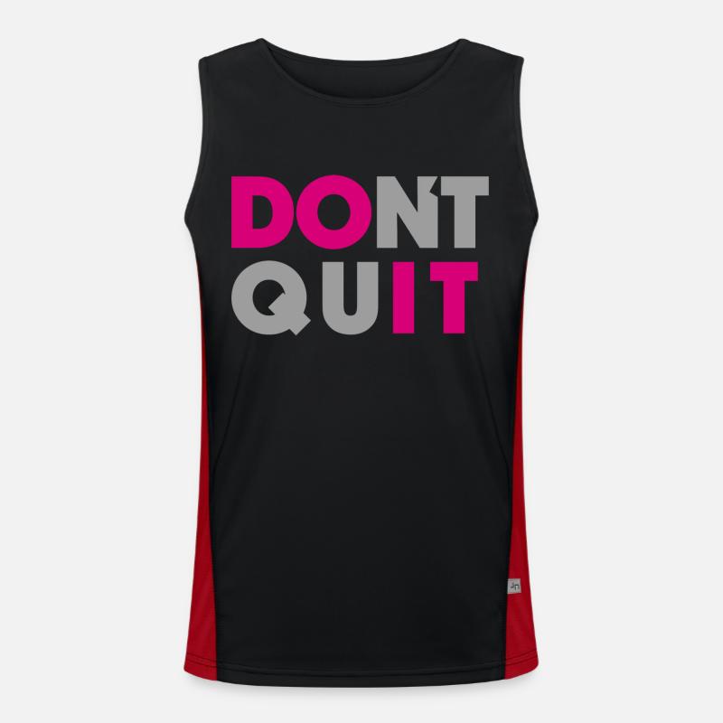 dont quit do it Men's Functional Contrast Tank Top 