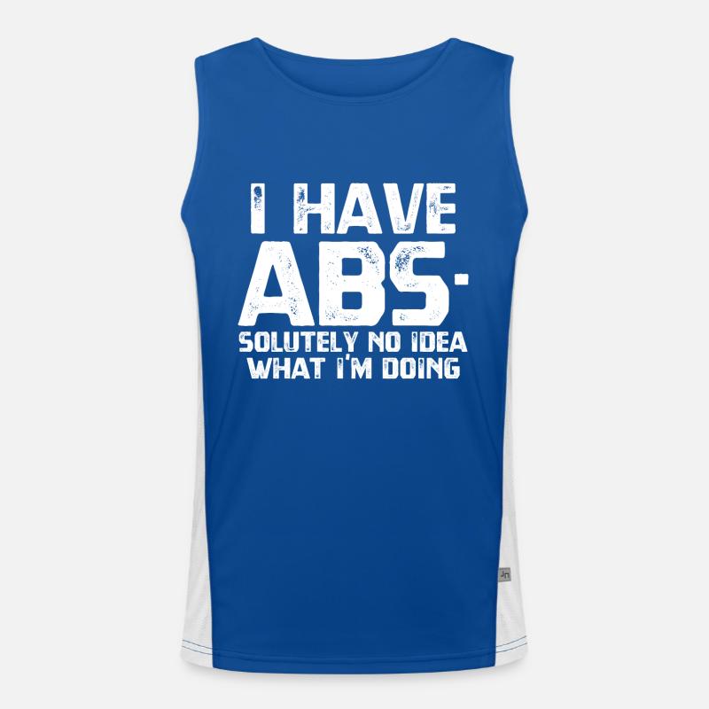 ICH HABE ABS Funktionelles Kontrast-Tank Top für Männer 