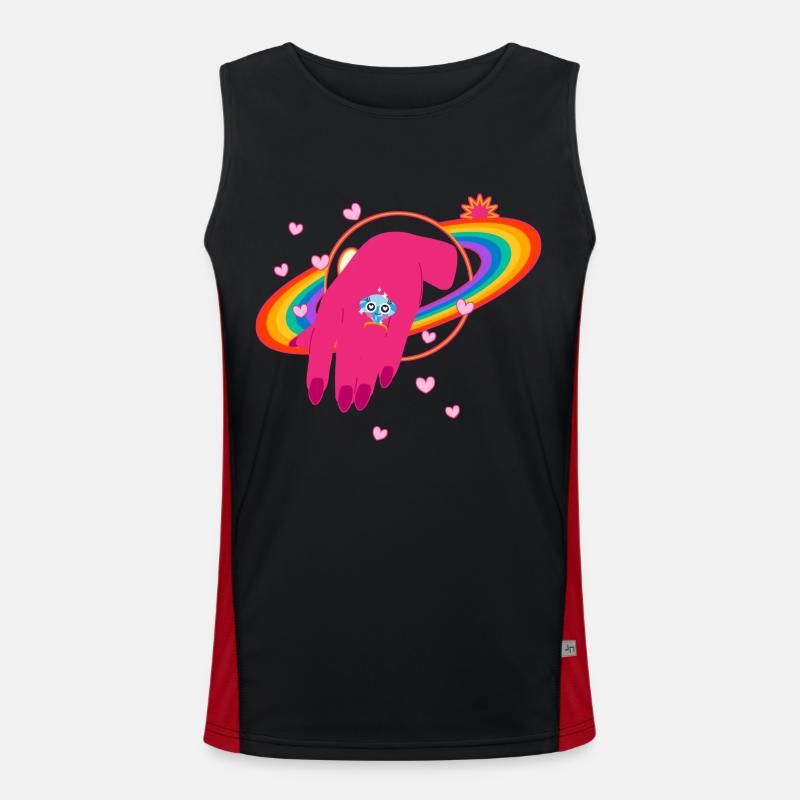 Rainbow - Diamond Men's Functional Contrast Tank Top 
