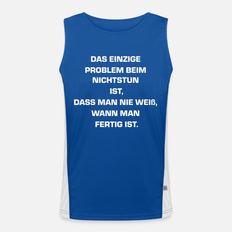 das einzige Problem Funktionelles Kontrast-Tank Top für Männer 