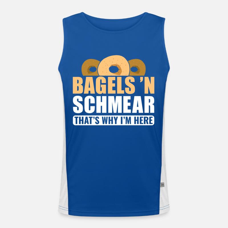 Bagel Saying Gift Men's Functional Contrast Tank Top 