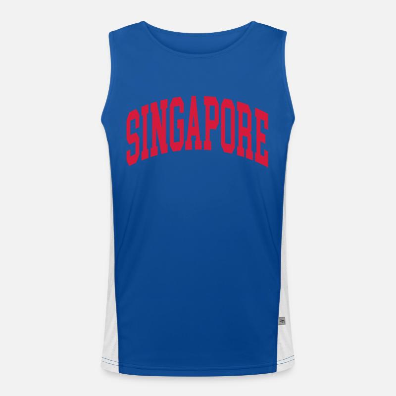 Singapour Débardeur respirant contrasté Homme 