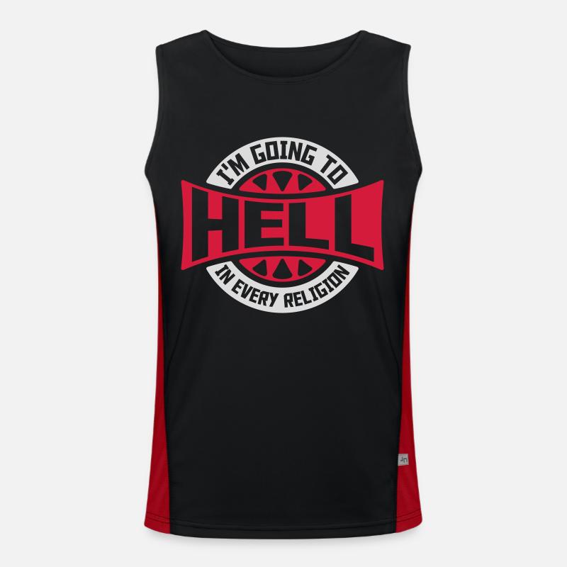 in going to hell Men's Functional Contrast Tank Top 