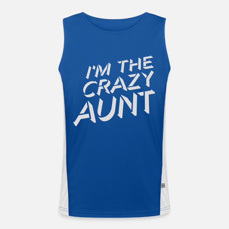 at The Crazy Aunt Men's Functional Contrast Tank Top 