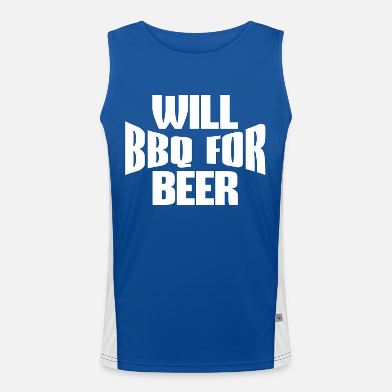 WILL BBQ POUR LA BIÈRE Débardeur respirant contrasté Homme 
