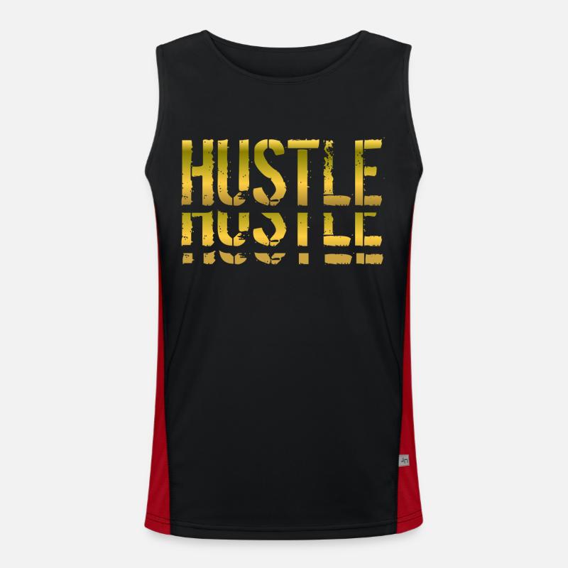 Hustle Schatten Geschenk Funktionelles Kontrast-Tank Top für Männer 