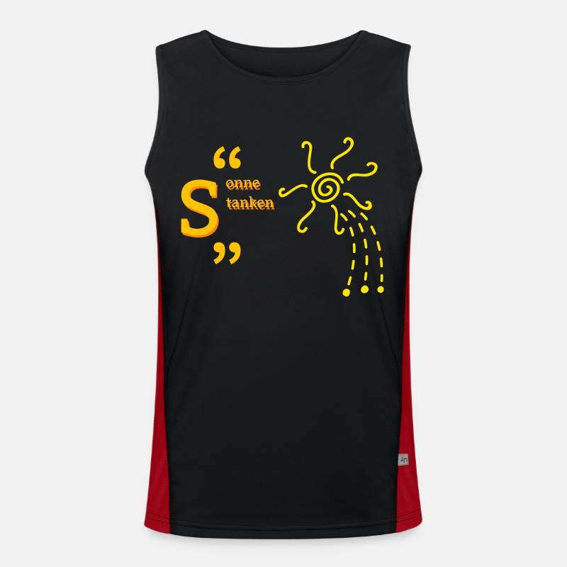 sun Men's Functional Contrast Tank Top 