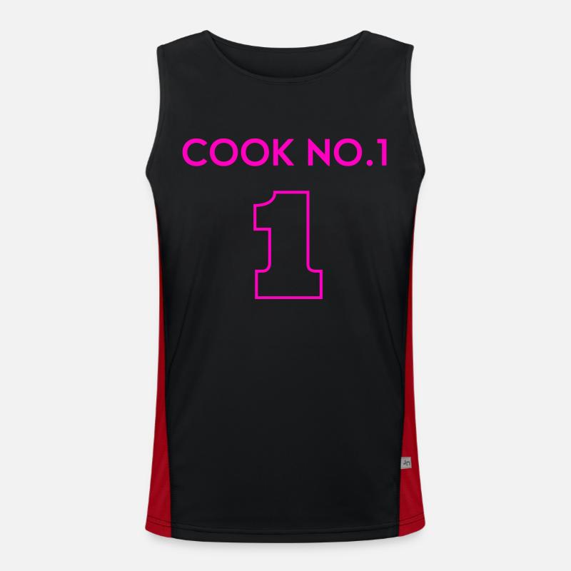 Chef number one - -starred chef Men's Functional Contrast Tank Top 