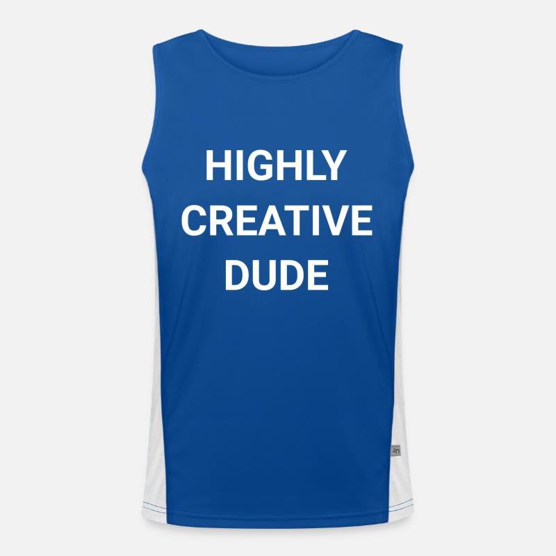 Highly Creative Dude Men's Functional Contrast Tank Top 
