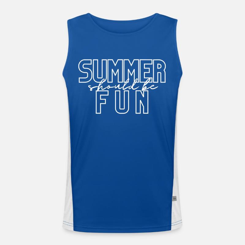Summer should be fun Men's Functional Contrast Tank Top 