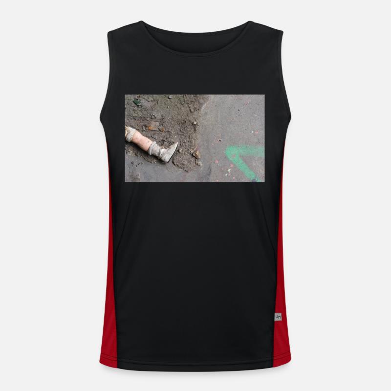 the missing doll's leg Men's Functional Contrast Tank Top 