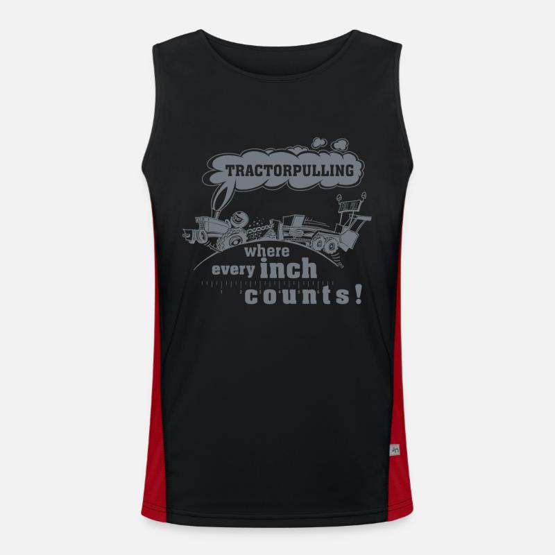 tp where every inch counts light Men's Functional Contrast Tank Top 