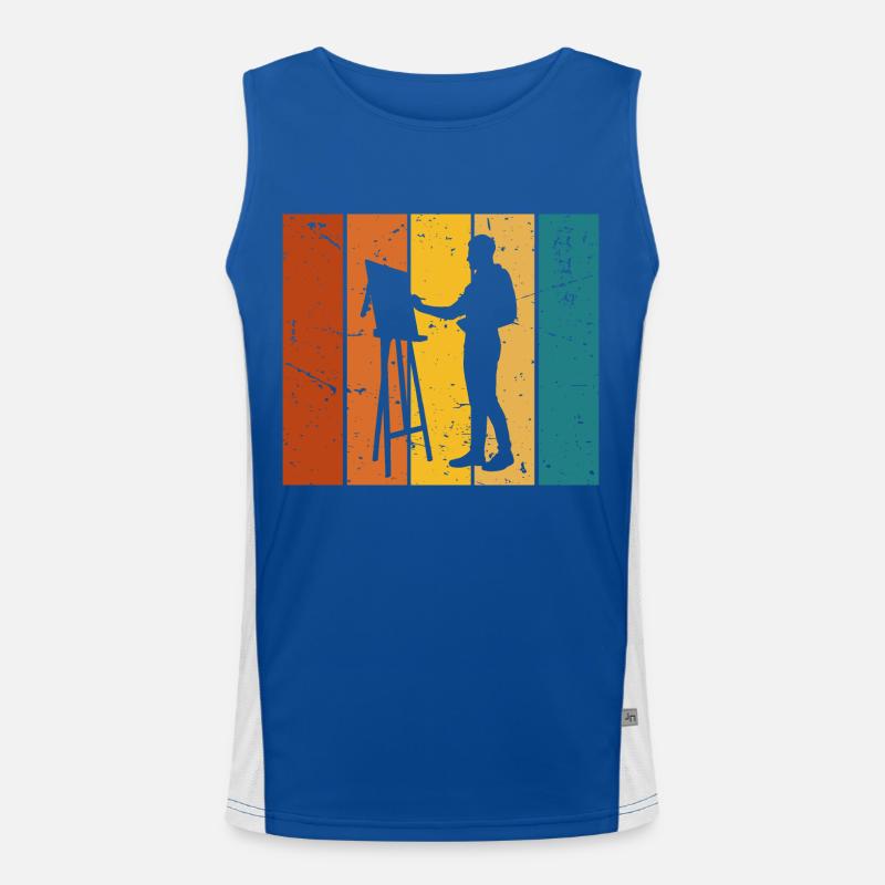Vintage gift painter Men's Functional Contrast Tank Top 
