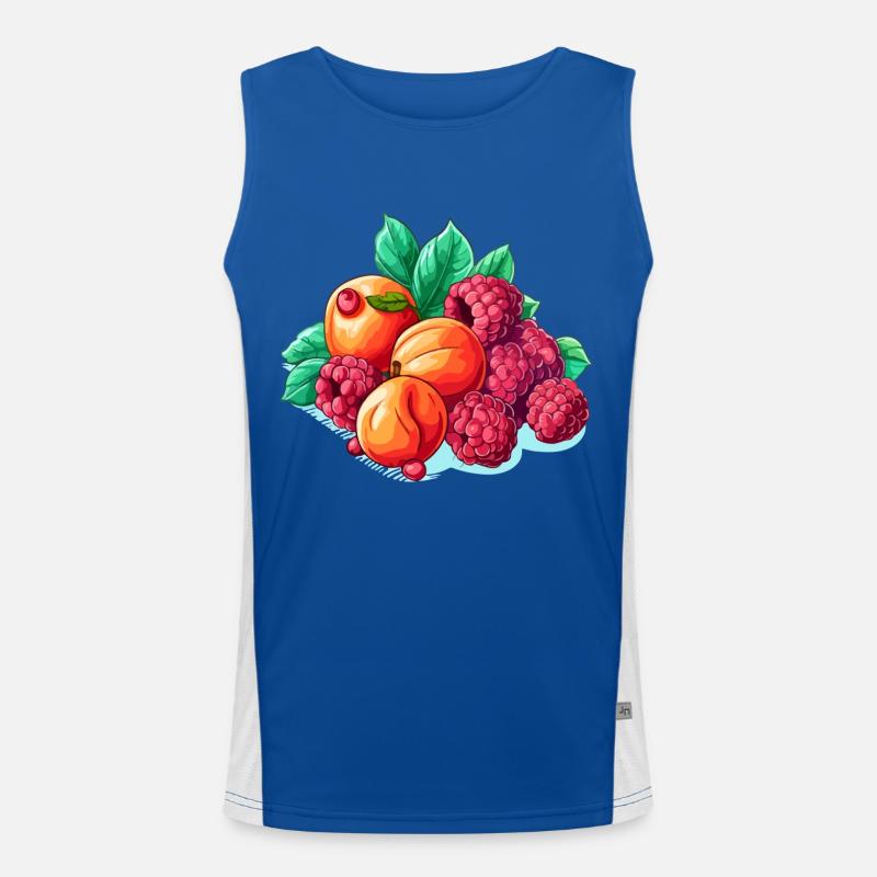 Abricots et framboises Débardeur respirant contrasté Homme 