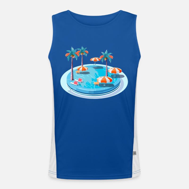 Ein Traumpool Funktionelles Kontrast-Tank Top für Männer 