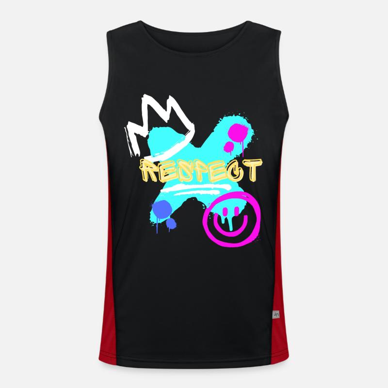 Respect Graffiti Men's Functional Contrast Tank Top 