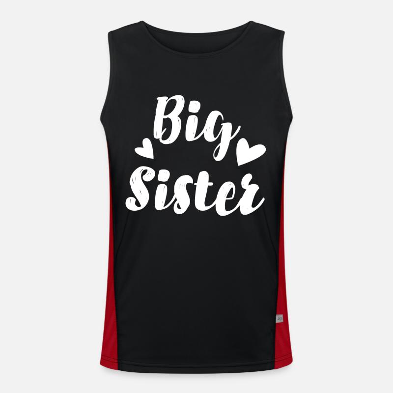 große Schwester Funktionelles Kontrast-Tank Top für Männer