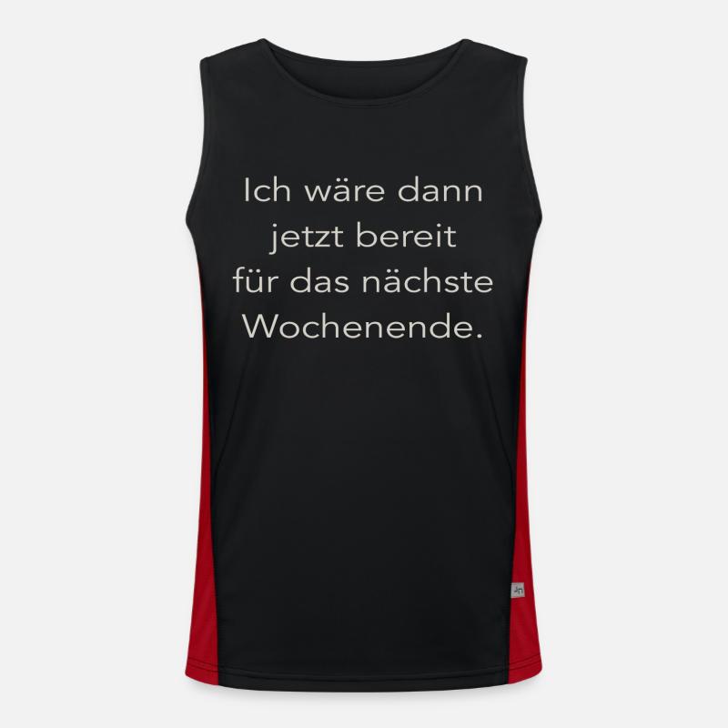 Wochenende Funktionelles Kontrast-Tank Top für Männer 