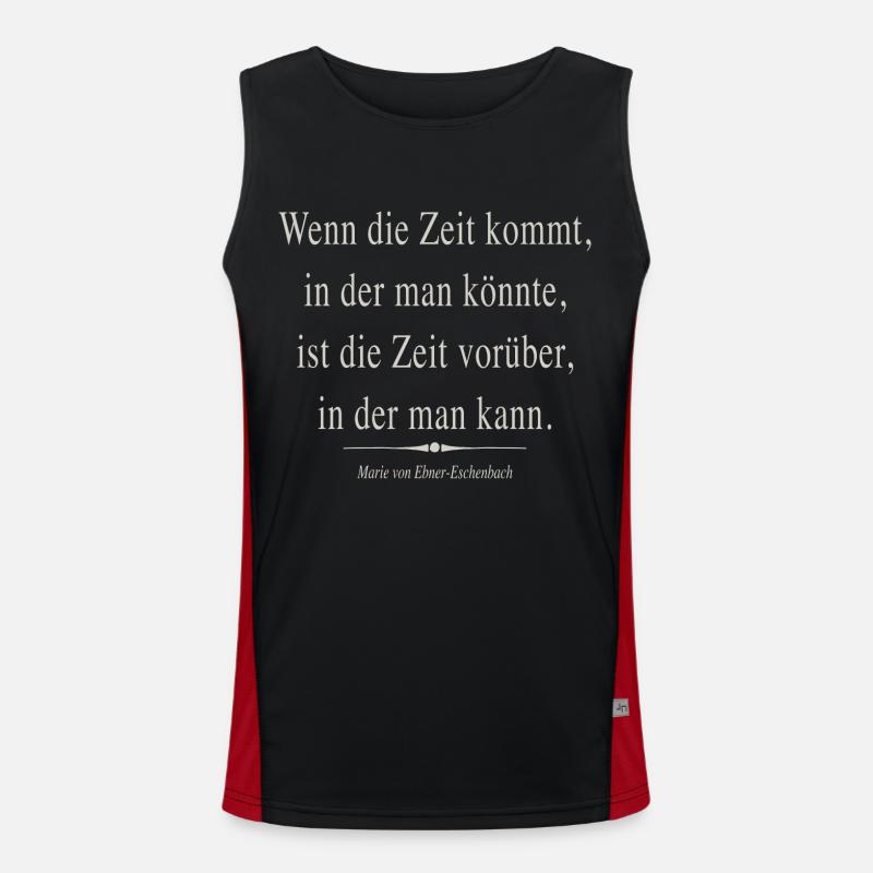 Die Zeit Funktionelles Kontrast-Tank Top für Männer 