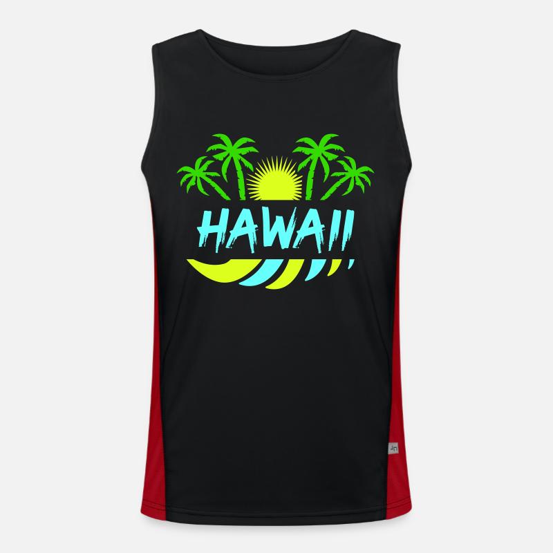 Hawaï Débardeur respirant contrasté Homme 