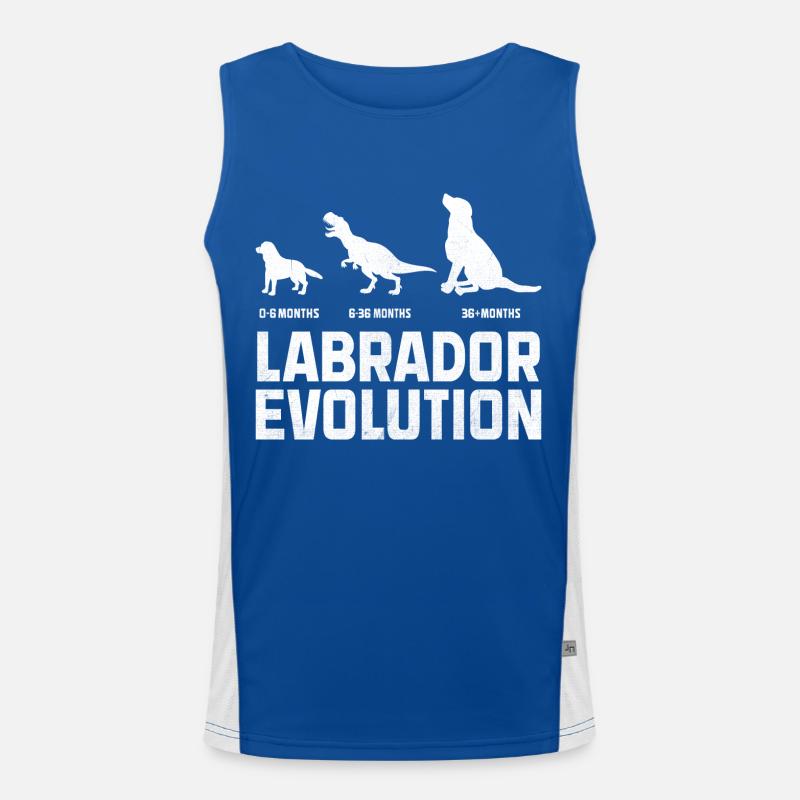 Evolution Labrador Retriever Retrievers de laboratoire Débardeur respirant contrasté Homme 
