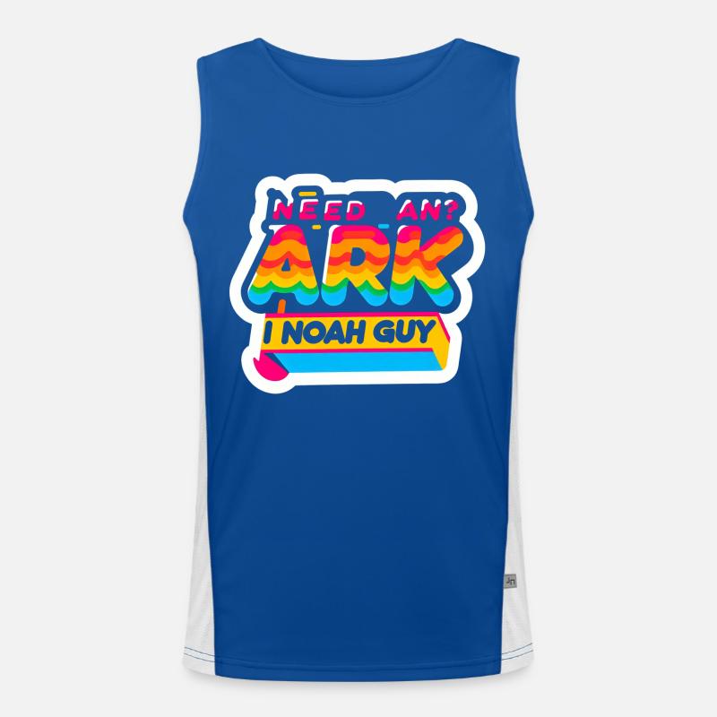 Need An Ark I Noah Guy 8 Funktionelles Kontrast-Tank Top für Männer 