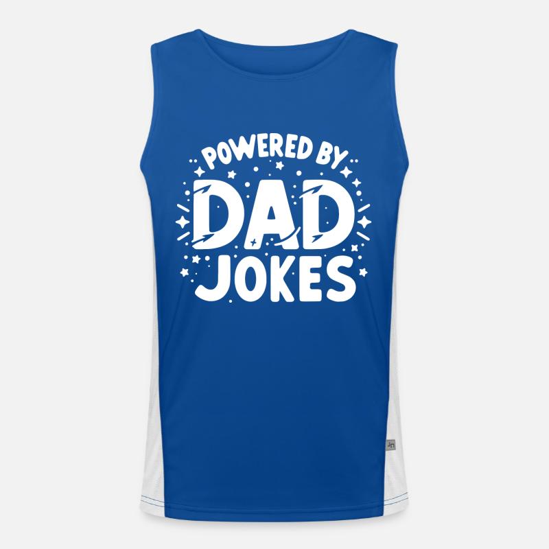 Propulsé par Dad Jokes Débardeur respirant contrasté Homme 