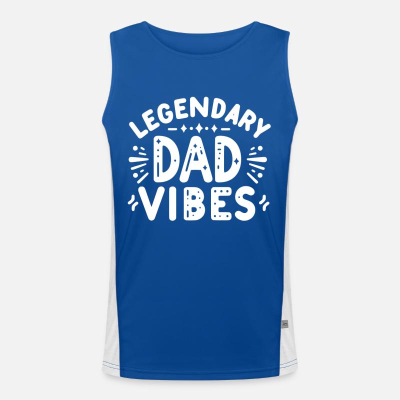 Legendary Dad Vibes Men's Functional Contrast Tank Top 