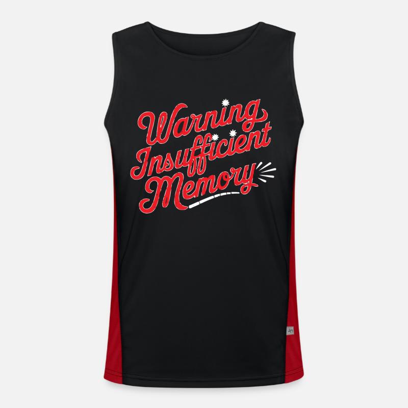 Warning Insufficient Memory 6 Funktionelles Kontrast-Tank Top für Männer 