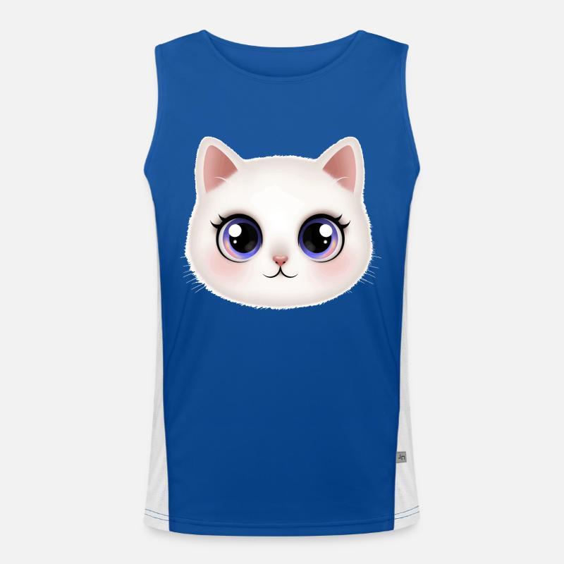 Kätzchen 😻 Funktionelles Kontrast-Tank Top für Männer 