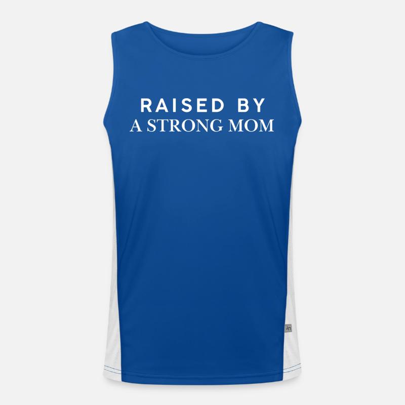 Élevée par une mère forte Débardeur respirant contrasté Homme 