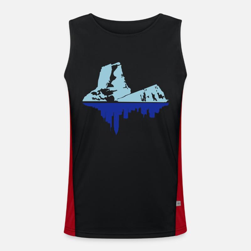 Eisberg Funktionelles Kontrast-Tank Top für Männer 
