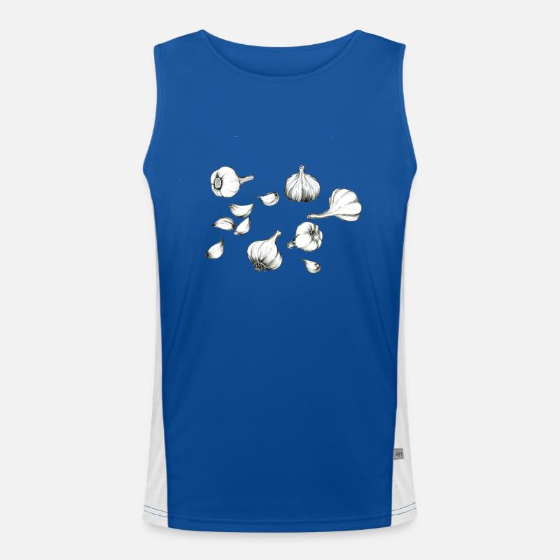 Knoblauch Funktionelles Kontrast-Tank Top für Männer 