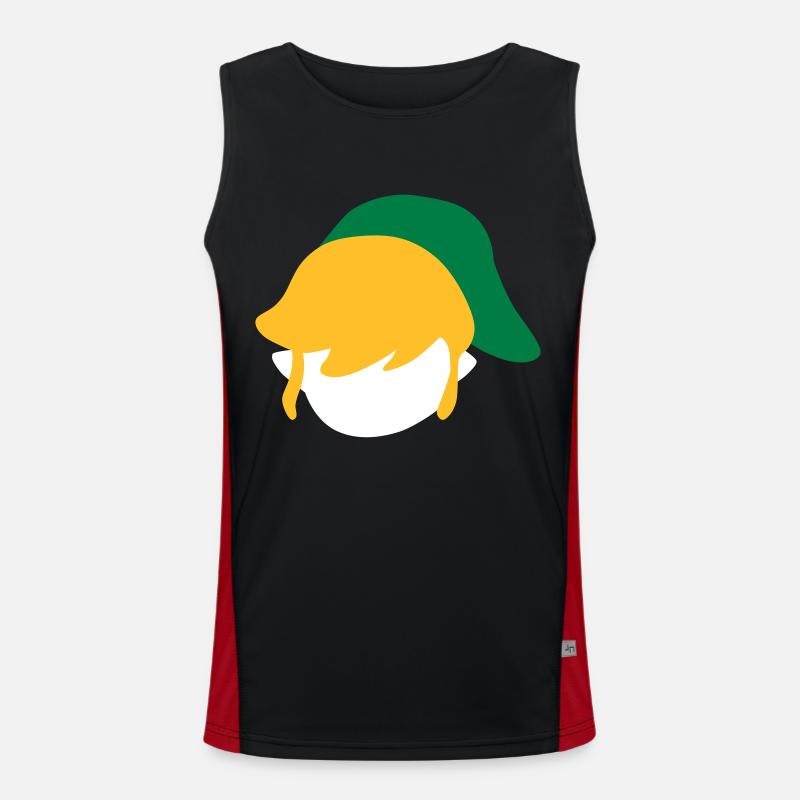 Link Funktionelles Kontrast-Tank Top für Männer 