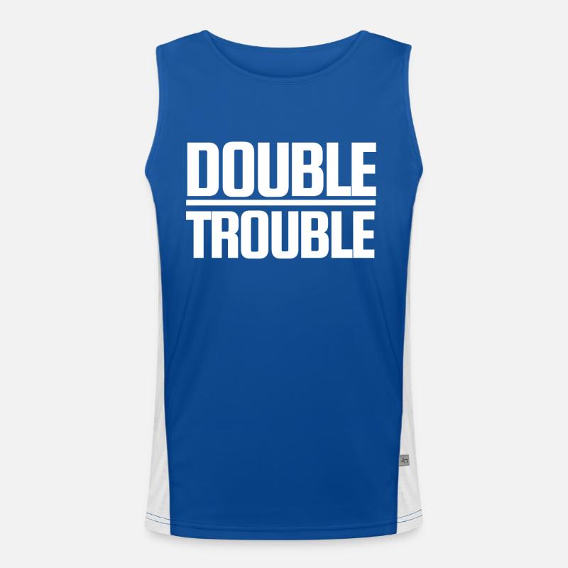 Double Trouble Men's Functional Contrast Tank Top 