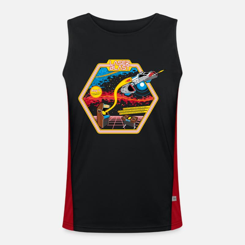 Laser Blast (for darkshirts) Funktionelles Kontrast-Tank Top für Männer 